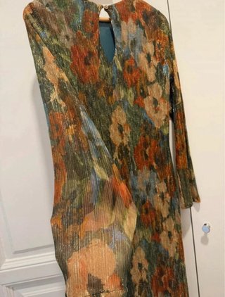 Vestido largo estampado floral