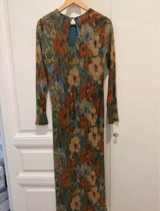 Vestido largo estampado floral