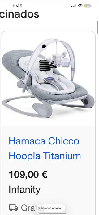 Hamaca Chicco para bebé