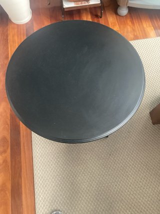 Mesa vintage restaurada negra