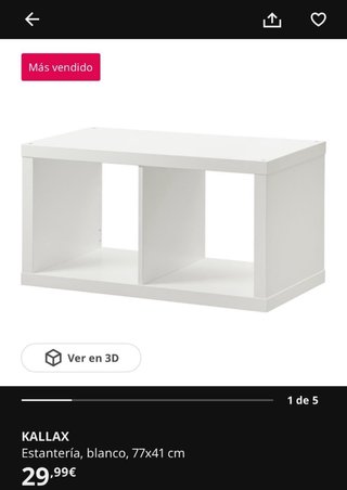 Estantería Kallax Ikea Blanca