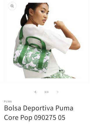 Bolsito Deportivo Puma Estampado Verde