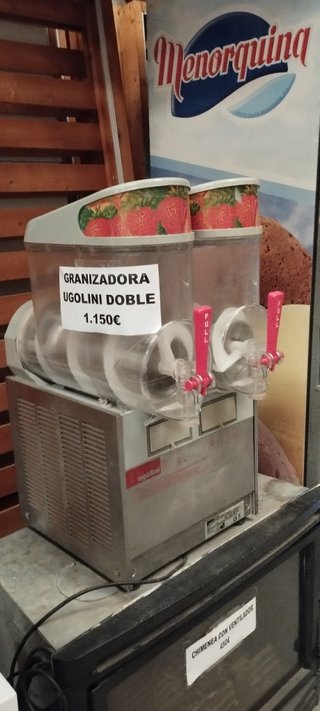 Granizadora Ugolini Doble 1.150€