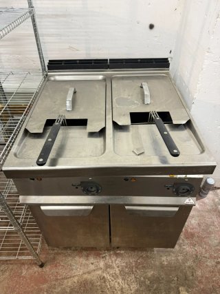 Freidora doble industrial acero inoxidable