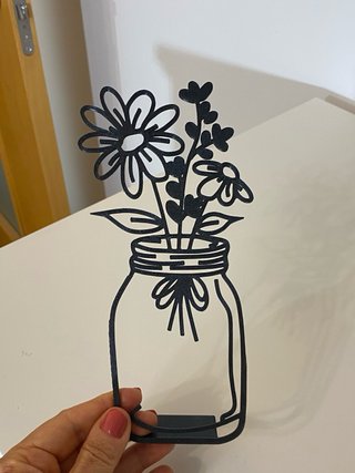 Scultura Floreale Minimalista 3D