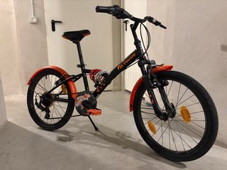 Bicicleta BTWIN 20 Naranja/Negra