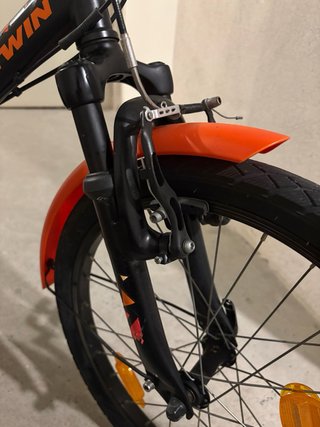 Bicicleta BTWIN 20 Naranja/Negra