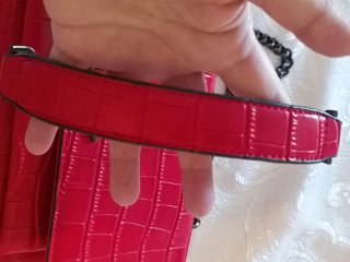Bolso elegante piel efecto cocodrilo