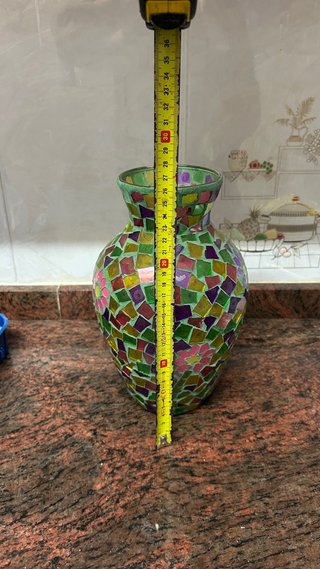 Jarrón de Vidrio Hipercor Multicolor