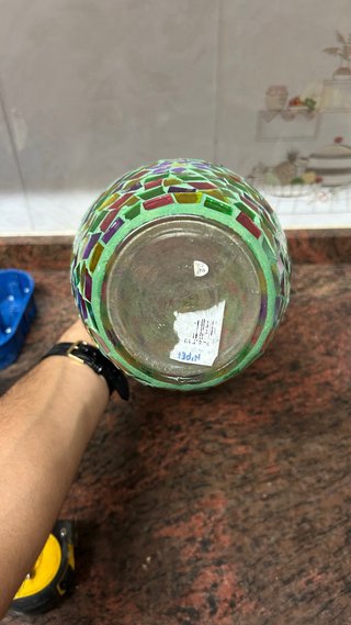 Jarrón de Vidrio Hipercor Multicolor