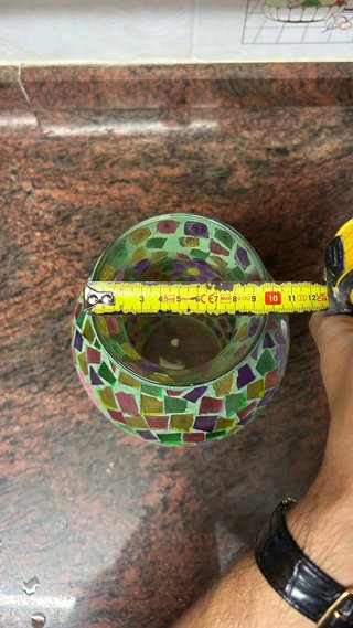 Jarrón de Vidrio Hipercor Multicolor