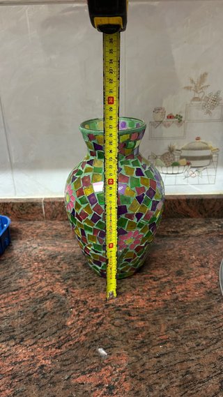 Jarrón de Vidrio Hipercor Multicolor