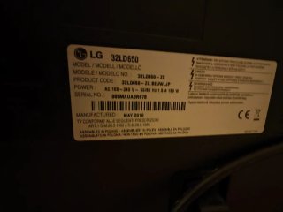TV LG 32 Negra