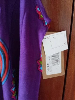 Vestido estampado multicolor talla única