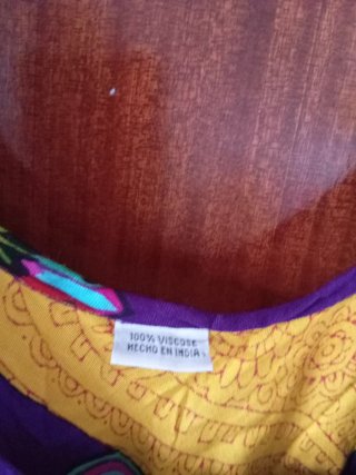 Vestido estampado multicolor talla única