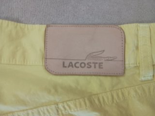 Pantaloni Lacoste Giallo Fluo Tg M