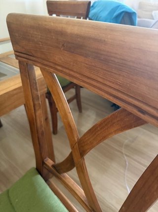Mesa comedor madera con 4 sillas