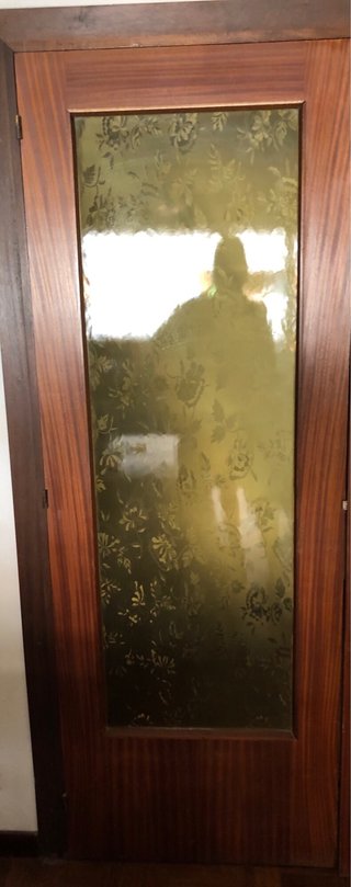 6 puertas de madera,3 de cristal y 1 puerta doble