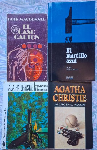 Novelas Agatha Christie y Ross Macdonald