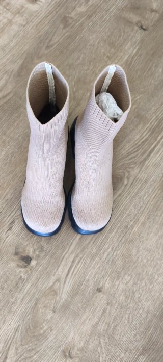 Botas calcetín en beige