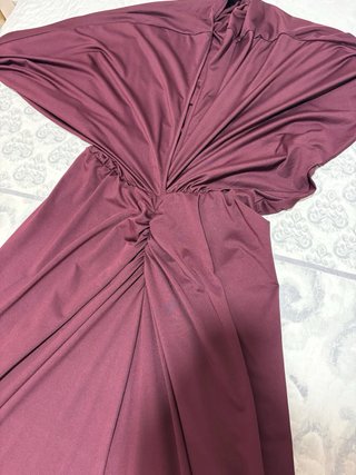 Vestido largo evento morado