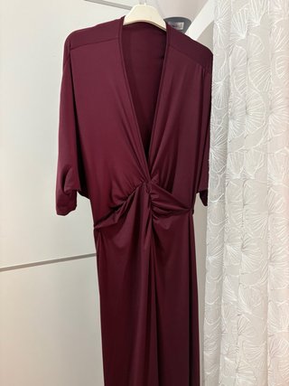 Vestido largo evento morado