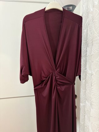 Vestido largo evento morado