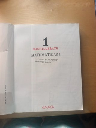 Matemáticas I 1 Bachillerato