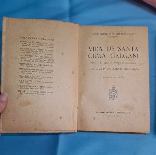 Lote 2 Libros Religiosos Vida Santa Gema