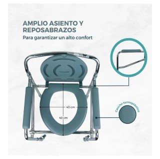 Silla WC Mobiclinic con ruedas