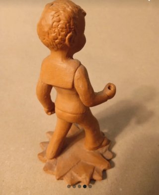 Figura niño terracota años 40/50