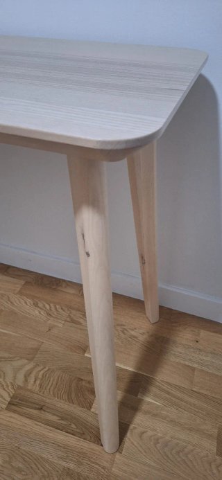 Escritorio Ikea madera claro con cajón