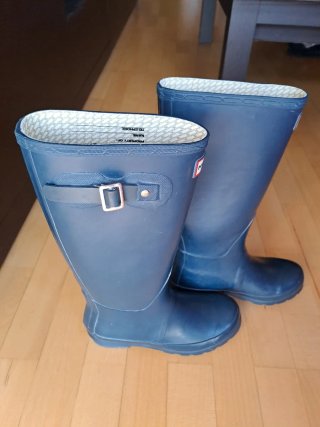 Botas de agua Hunter azules