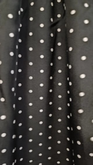 Vestido negro lunares blanco verano