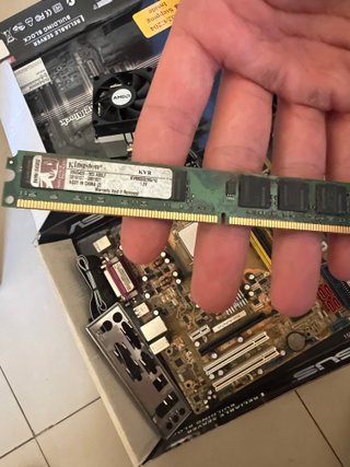 Lote placa asus AM2, procesador y ram (sin probar)