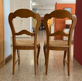 Cadira Isabelina Roure seient boga. Silla rústica