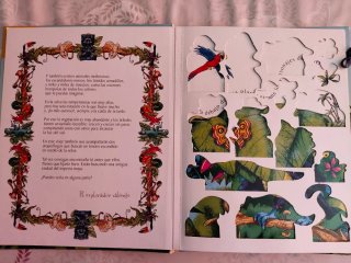Libro juego La Selva Tropical tipo carrusel
