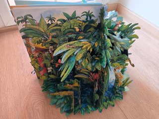 Libro juego La Selva Tropical tipo carrusel