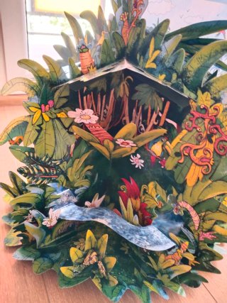 Libro juego La Selva Tropical tipo carrusel