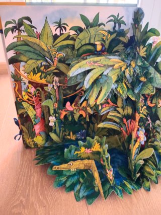 Libro juego La Selva Tropical tipo carrusel