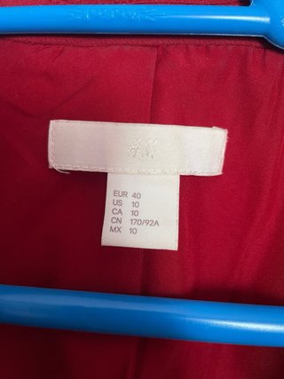 Chaqueta americana H&M roja Talla L
