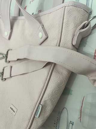 Bolso para carrito de bebé rosa