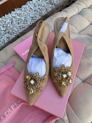 Zapatos Alma en Pena Talla 39 Piel Beige