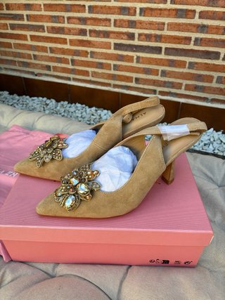 Zapatos Alma en Pena Talla 39 Piel Beige