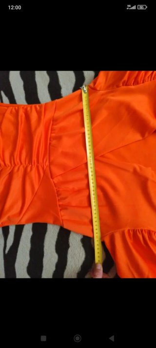 Vestido naranja invitada + sandalias 36