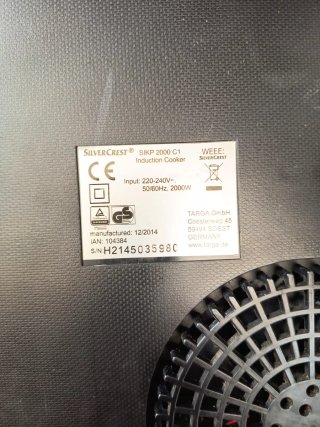 Placa de inducción portátil SilverCrest