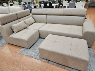 Sofá cama rinconera de 280cm + puff