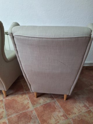 2 Sillones Orejeros Ikea Gris