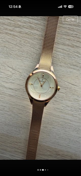 Reloj Festina Acero Inoxidable Dorado y Blanco