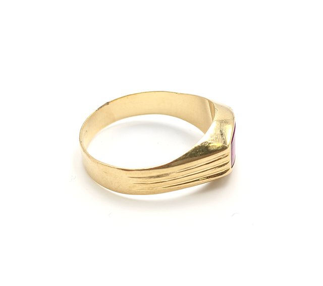 Anillo Oro 18k con piedra T-20